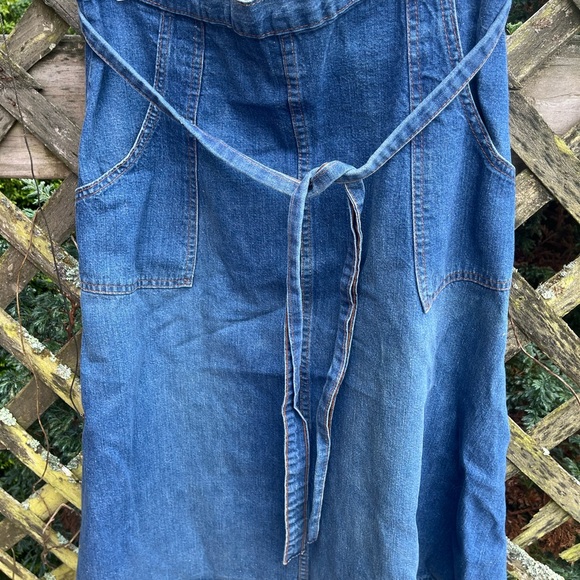 Vintage denim wrap skirt - Picture 5 of 5